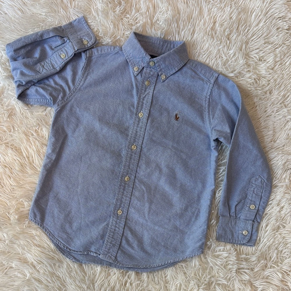 Ralph Lauren Blue Button-Down Shirt